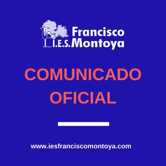Suspensión de la actividad docente en el IES Francisco Montoya